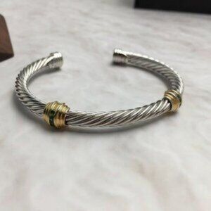 David Yurman 14K Green Small Diamond Bracelet